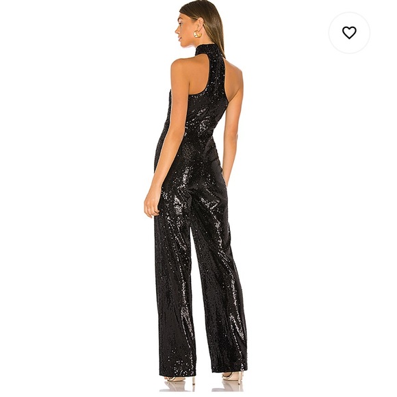 Cinq a Sept- ‘Shelby’ Black Sequin Pantsuit - Picture 3 of 15
